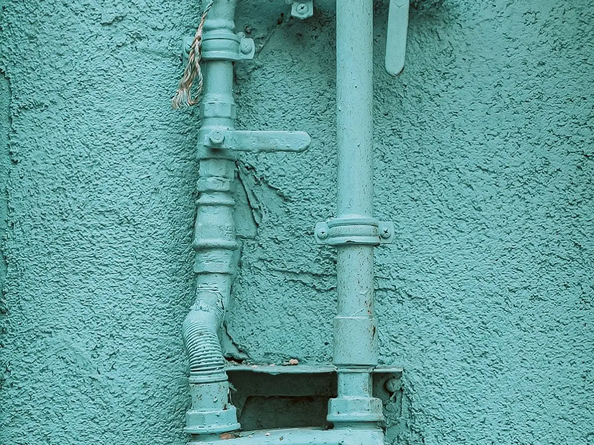 Residential gas meter and gas line serviced by a Rapid City, SD plumber