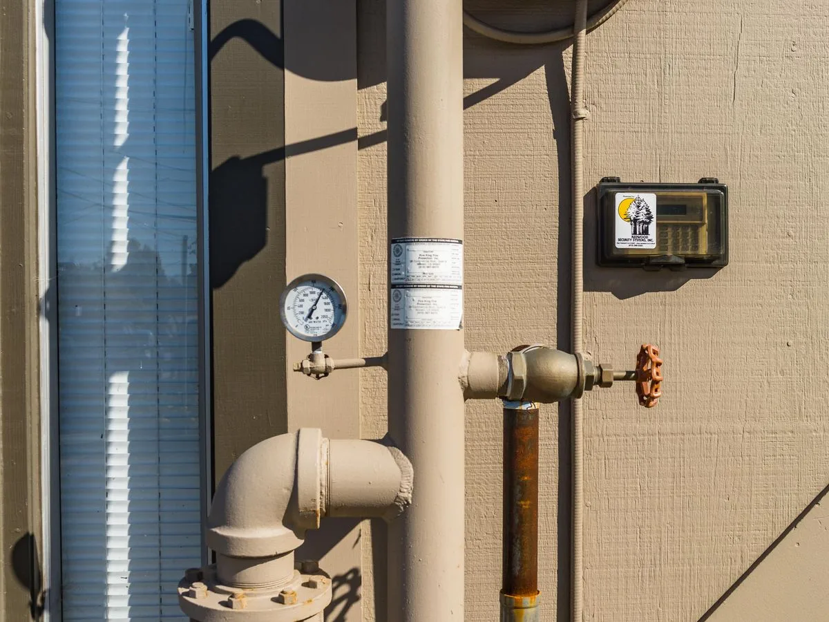 Exterior water pipes and meter for leak detection services in Rapid City, SD